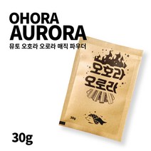 [본사 당일출고] 뮤토 캠핑 오호라 오로라 가루 매직파이어 불멍가루, 30g 파우치 x25개