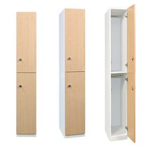 락카원 LPM 2단 락카장 락커 라카 캐비넷 탈의실 사우나장 골프장 사무용 목재 2인용 옷장, 일반볼키(열쇠), 메이플
