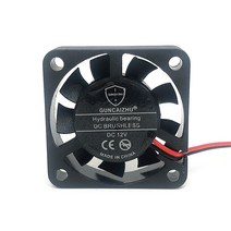 커스텀수냉 pc 쿨러 게이밍 12V 24V 40mm 40 cm 40x40x10mm 3D 프린터 그래픽 카드 냉각 팬 2 개/몫 유체, 01 5V_02 Oil bearing 3pin