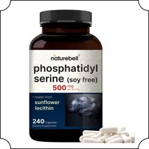 포스파티딜세린 기억력 인지기능 해바라기 레시틴 500mg 240캡슐 네이처벨, 2kg, 기본