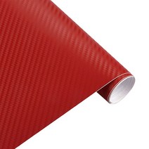 붙이는 거울 알리버트 30Cm X 127Cm 3D 탄소 섬유 비닐 자동 랩 시트 롤 필름 스티커 Cccam polen 스타일, 03 빨간