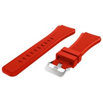 타임워치 스톱 시계 스탑 워치 공부 타이머 초 타임 Haylou솔라 LS05 용 팔찌 스트랩 22MM 실리콘 시계 밴, 12 red_01 22mm