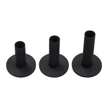 Scott Edward Golf Practice Tees 3/4피스 포장 고무 티 실내 및 실외 연습장 및 연습 매트 화이트/블랙/오렌지/글로우, 3 count black rubber tee