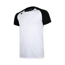 데상트 [DESCENTE_데상트] S7221ZTS04 WHT0 배색 스판BP셔츠(흰/검)