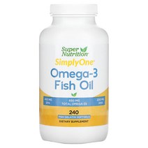 (아이허브) Super Nutrition (슈퍼 뉴트리션) 오메가3 피쉬 오일 1X000mg 피쉬 소프트젤 240정 빠른직구