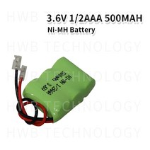 무선전화기 유뮤선전화기 레트로 4개/몫 Ni-MH 1/2AAA 3.6V 400mAh Ni MH 1/3 AAA 충전식 배터리 팩 (무선, 한개옵션0