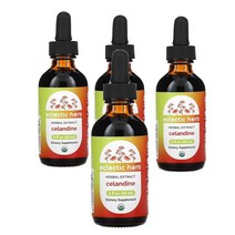 이클레틱 인스티듀션 Eclectic Institute Celandine Extract 셀란다인 애기똥풀 추출물 250mg 60ml, 4팩