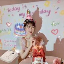 미니 빔프로젝터 +칩세트 생일축하, 생일축하 미니 프로젝터빔+칩세트