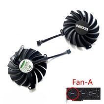 gtx980ti새로운 4 핀 CF12910S RTX 3070 TI X3 GPU 팬 INN03D GeForce 3080 OC 그래픽 카드 냉각 팬, 02 FanA