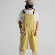 작업용앞치마 방수 버클형 미술용 앞치마 바리스타 미술 도예 작업용 고급앞치마 작업용H형 앞트임편리, 엘로우