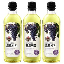 백설 포도씨유, 900ml, 3개