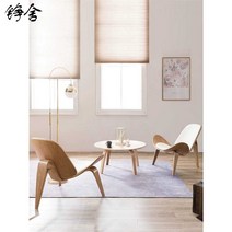 낮은카페의자 라운지 커피숍 편한 카페 의자 북유럽, 우드컬러+다크블루 린넨매트 21