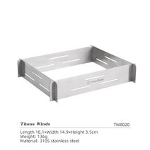 Aa Thous Winds KOVEA CUBE 가스 스토브 블랙 월넛 솔리드 우드 사이딩 액세서리 야외 캠핑 DIY, [08] TW8020
