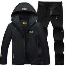 낚시복세트 레인슈트 봄 가을 방수 상하의 기능성 일체형 바람막이 자외선차단 피싱웨어, 4XL, 블랙