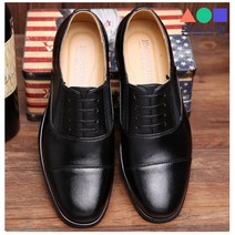 몬드스팟 3cm 발볼 편한 옆 스판 정장구두 남성화 블랙(DM328)