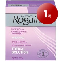 Rg 로우게인 미국 직배송 여성용 두피 모발 관리 헤어 그로우쓰 트리트먼트 60ml 3개입, 1팩