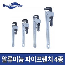 TFO 툴포스원 알루미늄 파이프렌치 4종 10인치 12인치 14인치 18인치, 선택04.알루미늄 파이프렌치 18인치, 1개