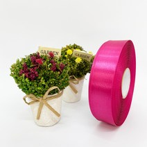 포장 리본 끈 제이제이리본 고밀도주자 20mm 25mm 76컬러 (길이 45M) 공단리본, 마젠타