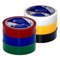 일반컬러 셀로판테이프 (24mm - 20개) 블루, 단품