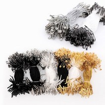 KP 실고리핀(약100개) 택고리 택끈 상표끈 라벨끈, 화이트끈+실버핀