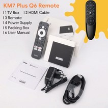 미디어박스 미디소프트 영상재생 미디어플레이어 MECOOL-KM7 플러스 TV 박스 안드로이드 11 넷플릭스 4k, 06 KM7 Plus Q6_03 영국 플러그