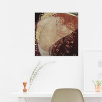 인테리어 명화 소품 캔버스 액자 클림트 다나에, D타입(35x55)