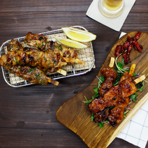 간편식 닭모판 4가지맛 미니닭꼬치 70g 15개입 매운 순한 바베큐 데리야끼, 미니닭꼬치:  데리야끼맛