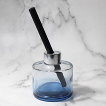 디퓨저용기 - 원형 투톤 블루 100ml (1cm 통통섬유스틱1개포함), 로즈골드
