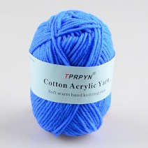 뜨게야광실 TPRPYN 1Pc 25g 50M 밀크 코튼 원사 편직 아크릴 양모 니트 크로 셰 스카프 모자 DIY 라인 스레드 수제, [22] 39 qian bao lan