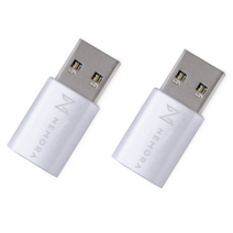 USB C타입 to USB3.0 A 변환 어댑터 OTG 젠더 충전 데이터 지원 노트북 컴퓨터 PC 차량 연결 잰더 2P(개), 실버+실버