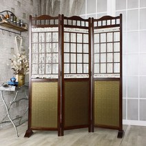 마루솔 원목 창 파티션 이동식칸막이 한식 일식파티션 한정식 카페인테리어 공간분리 업소용칸막이, 대 #105