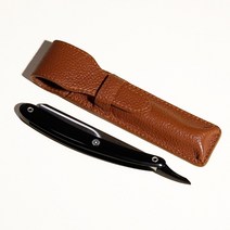 파커 일자 바버 면도기 소가죽 케이스, 1개