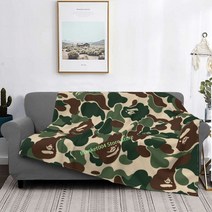 Bape Ape Camo 베스트 셀러 룸 가정용 플란넬 담요 Versache 비싼 원숭이 랩퍼 Cool Fun Designer Air