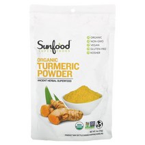 썬푸드 커큐민 강황 투메릭 고함량 비건 파우더 113g Sunfood, 상품