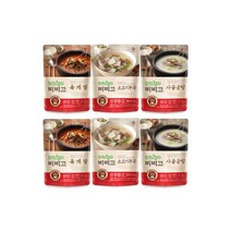 비비고500g 3종 6개 육개장 2 무국 2 사골 2, 비비고500g 3종 6개 육개장(2)무