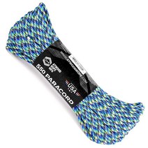 Atwood Rope MFG 550 파라코드 30.5m(100피트) 7가닥 코어 나일론 낙하산 코드 외부 생존 장비 미국산 | 랜야드 팔찌 핸들 랩 키체인 (감염), Reflex