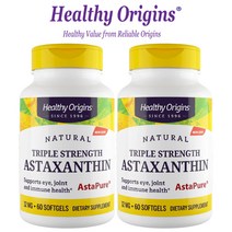 [1+1] 헬시오리진스 아스타잔틴 12mg 60소프트젤 Astaxanthin