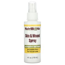 NutriBiotic 응급 스프레이 자몽씨 추출물 함유 118 ml(4 fl oz), 118ml