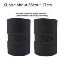 복부온열기 배 따뜻하게 찜질기 전기 찜질팩 슬리밍 레그 셰이퍼 사우나 땀 허벅지 트리머 따뜻한 날씬한 성형 다리 벨트 지방 연소 랩 써모 네오프렌 압축 벨트, 블랙박스 없음 xl, 설명의 크기