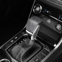 카스타 코란도 튜닝 카본 레드 우드 몰딩 기어봉 커버 자동차 실내 용품 기스방지, (무광우드) 기어봉 커버 1P