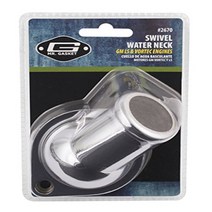 Mr. Gasket 2670 Chrome Swivel Adjustable Water Neck Outlet for GM/Chevrolet LS Engine null, 1