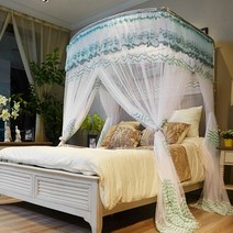침대모기장슈퍼싱글 바닥없는모기장 120X200CM 그린 대형모기장 사각모기장 침대캐노피