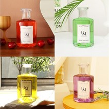 YOUMELL 실내용 디퓨저 200ml 섬유스틱(블랙체리 프렌치라벤더 레몬버베나 피치코튼), 유멜 시그니처, 아쿠아그린티