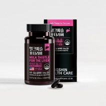 밀크씨슬 포더리버 1000mg 60캡슐 2개월분 실리마린 130mg 동신헬스케어, 1개