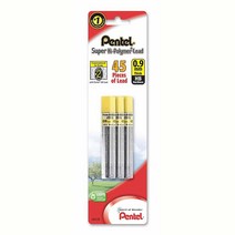 Pentel 슈퍼 하이폴리머 샤프심 리필(0.9mm) HB 샤프심 45개(L509BP3HB-K6) 142688