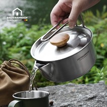 인덕션 가스레인지 난로 감성 미니 커피 스텐 주전자 800ml 1200ml 전용파우치, 800ml+전용파우치