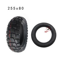 10인치 공압 타이어 80/65-6 255X80 전동 스쿠터 제로 Kugoo M4 듀얼트론 내부 튜브, 03 inner outer 90