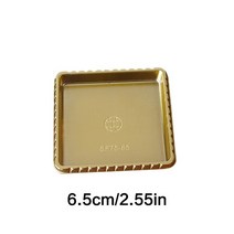 케이크돌림판 돌린판 아이싱 기계 회전판 도구 10 개/대 라운드 골드 무스 케이크 보드 컵케익 디저트 디스