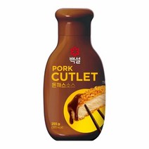 소문난 백설 돈까스 소스 255g CJ제일제당 고기소스 감칠맛업 완내스 홈파티 튀김소스 새콤달콤소스 풍미업, 1개