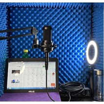 1인 미니방음부스 BJ 유튜브 ASMR 소음차단 녹음 부스, 블루 B 단면 폭 80 높이 60 깊이 70